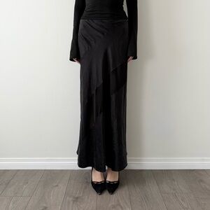 Victoria’s Secret x Altuzarra 100% silk maxi slip skirt.